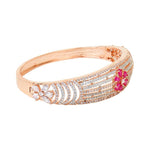 Load image into Gallery viewer, American Diamond Ruby Studded Bracelet Unigem