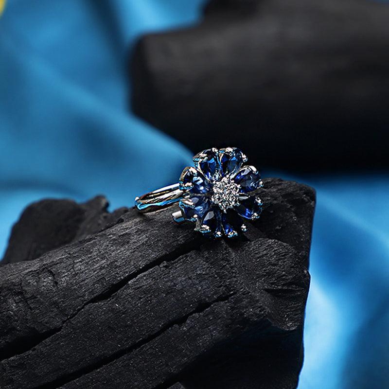 Antique Blue Adjustable Ring Unigem
