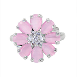 Load image into Gallery viewer, Baby Pink Adjustable Flower Ring Unigem