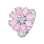 Load image into Gallery viewer, Baby Pink Adjustable Flower Ring Unigem