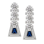 Load image into Gallery viewer, Blue Classic Studded Long Earrings Unigem