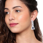 Load image into Gallery viewer, Blue Classic Studded Long Earrings Unigem
