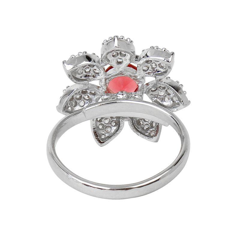 Cherry Flower Adjustable Ring Unigem