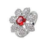 Load image into Gallery viewer, Cherry Flower Adjustable Ring Unigem
