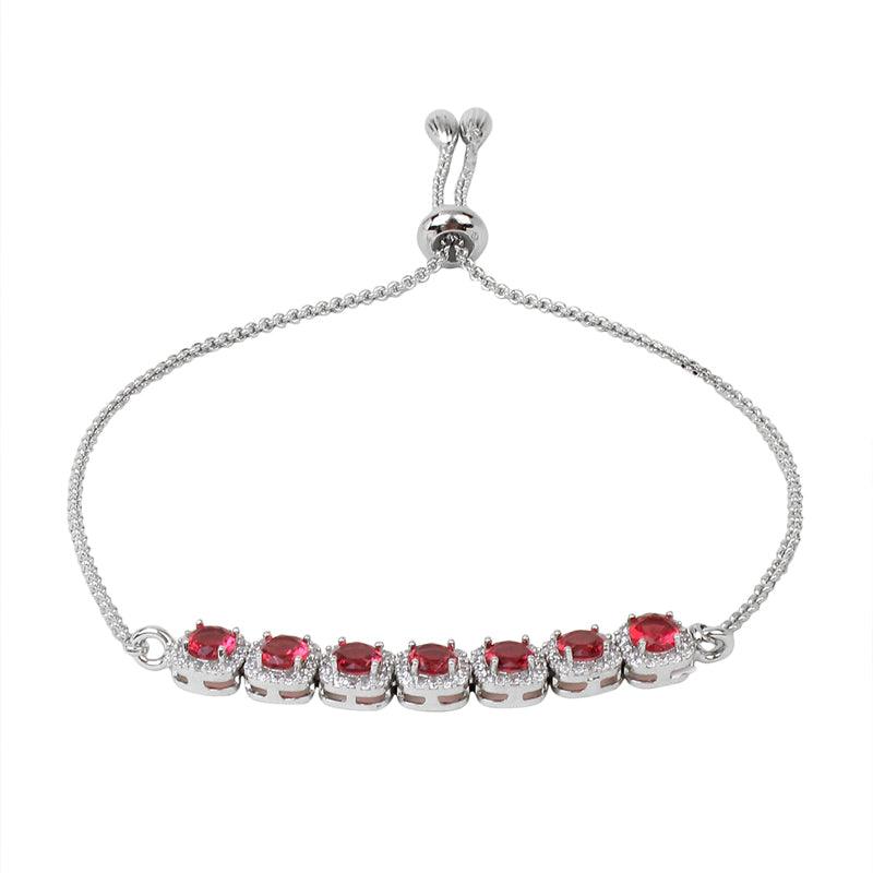 Cherry Red Adjustable Bracelet Unigem