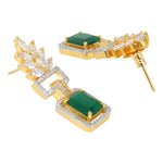 Load image into Gallery viewer, Golden Rich Green Earring Unigem
