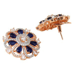 Load image into Gallery viewer, Rich Royal Blue Stud Earrings Unigem