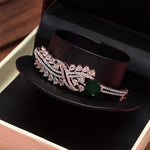 Load image into Gallery viewer, Rose Gold &amp; Green Beauty Bracelet Unigem