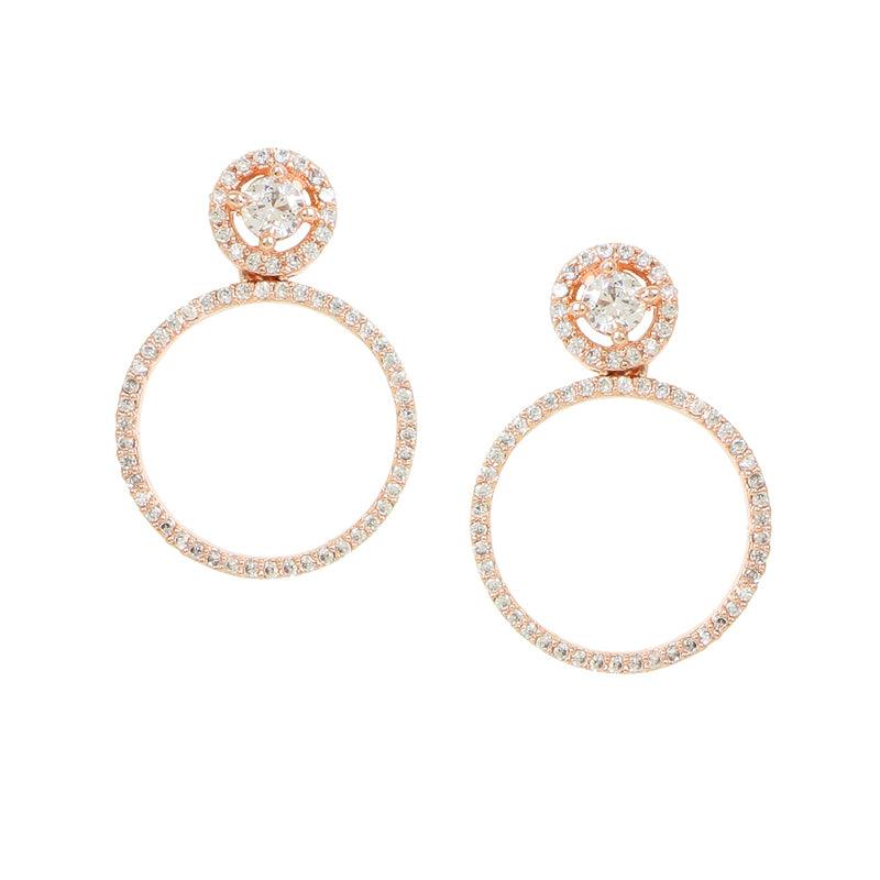 Rose Gold Hoop Earrings Unigem