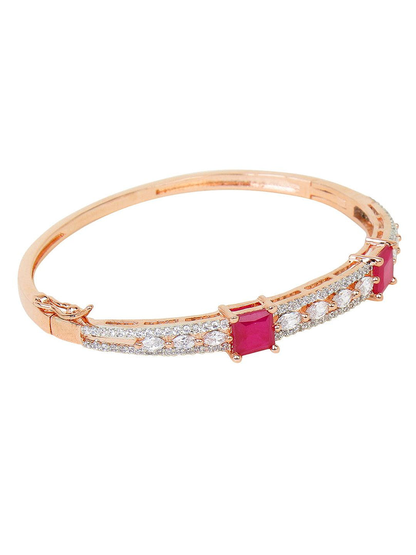 Silver with Pink Sapphire Bracelet Unigem