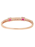 Load image into Gallery viewer, Silver with Pink Sapphire Bracelet Unigem